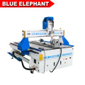 Elefante azul 1325 4 eixos cnc router redonda máquina de escultura em madeira com CE certificado